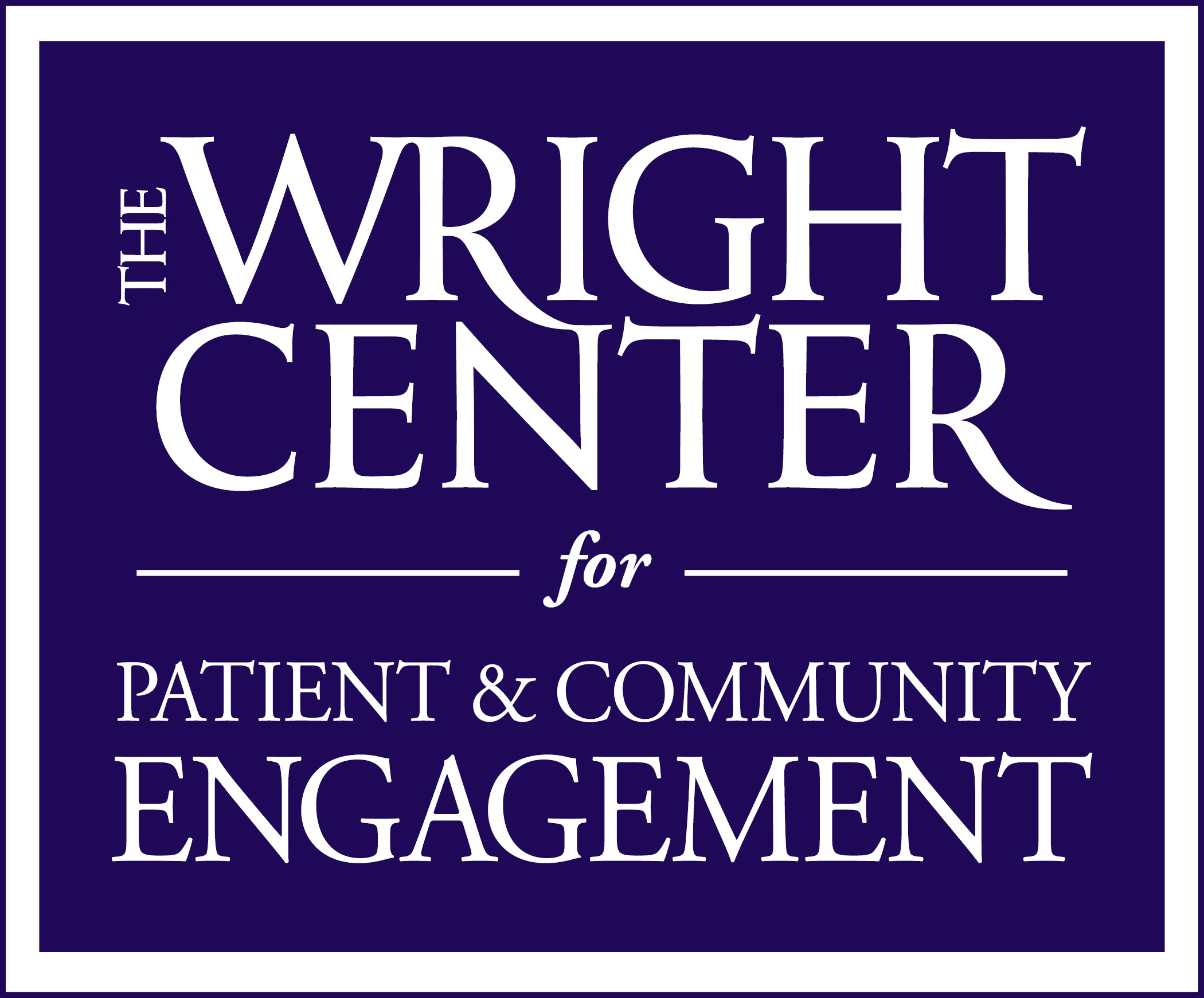 The Wright Center for Patient and Community Engagement logo