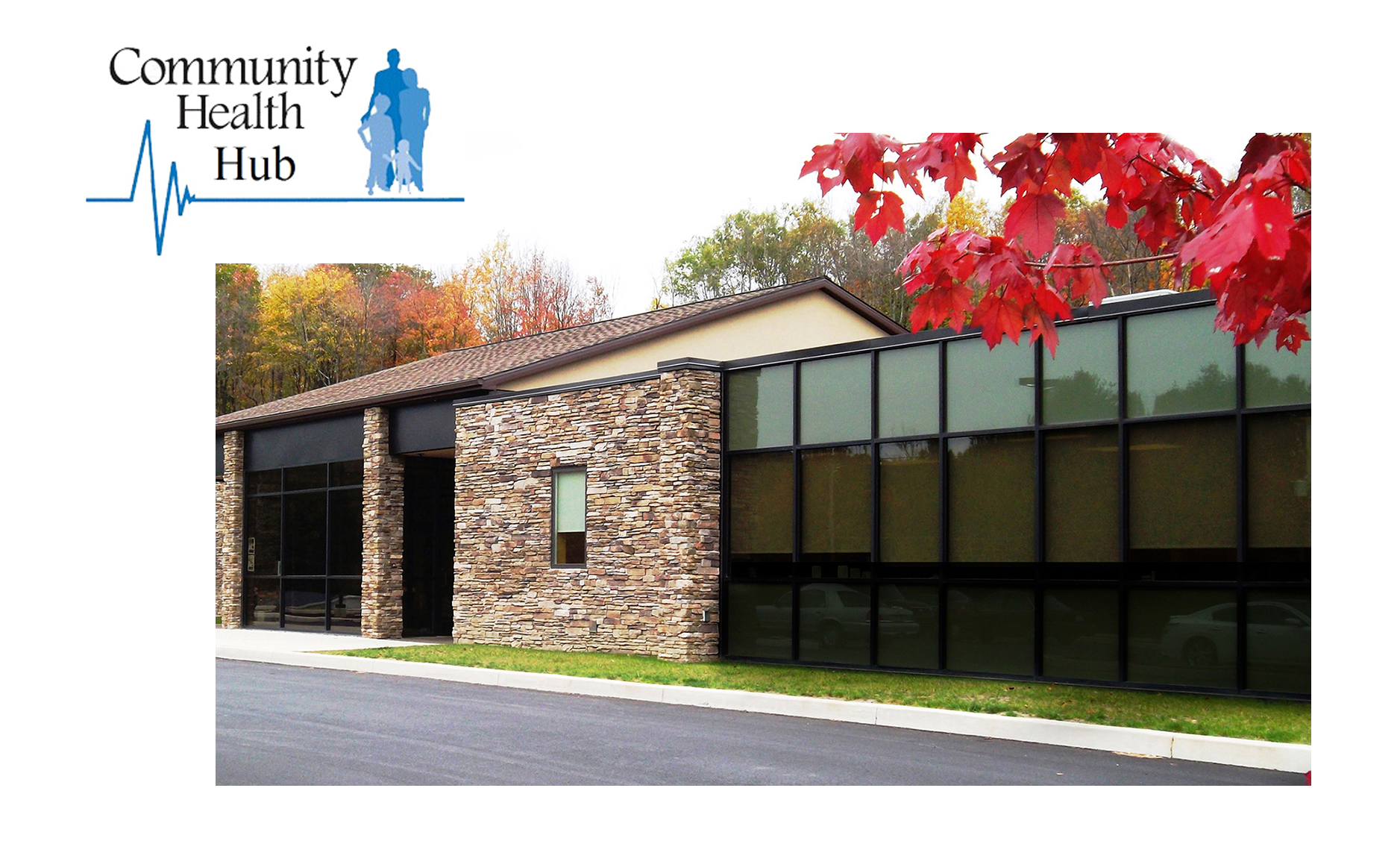 exterior photo of The Wright Center's Mid Valley Practice before addition